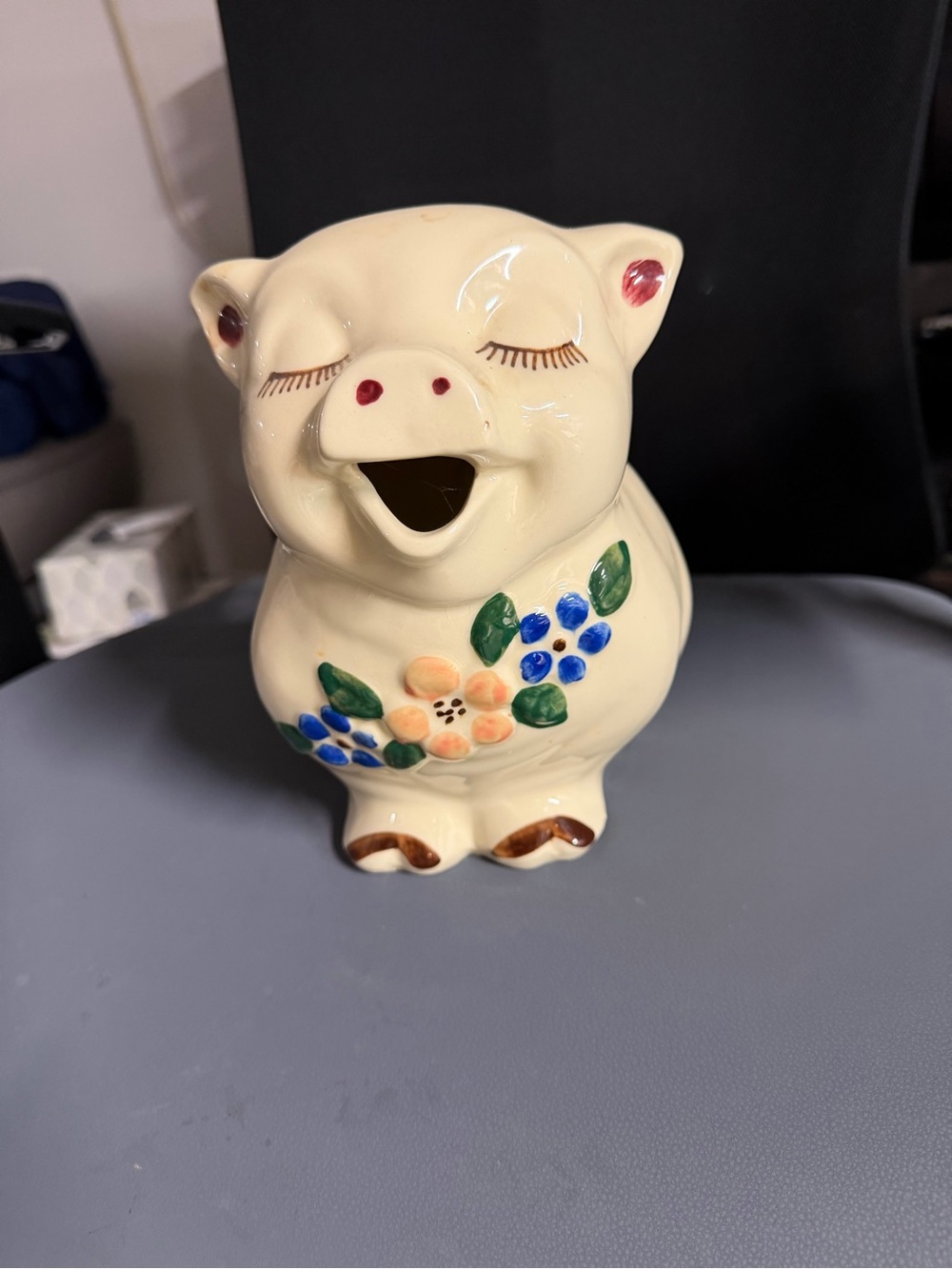 “Smiley Pig” Shawnee Pottery Vase